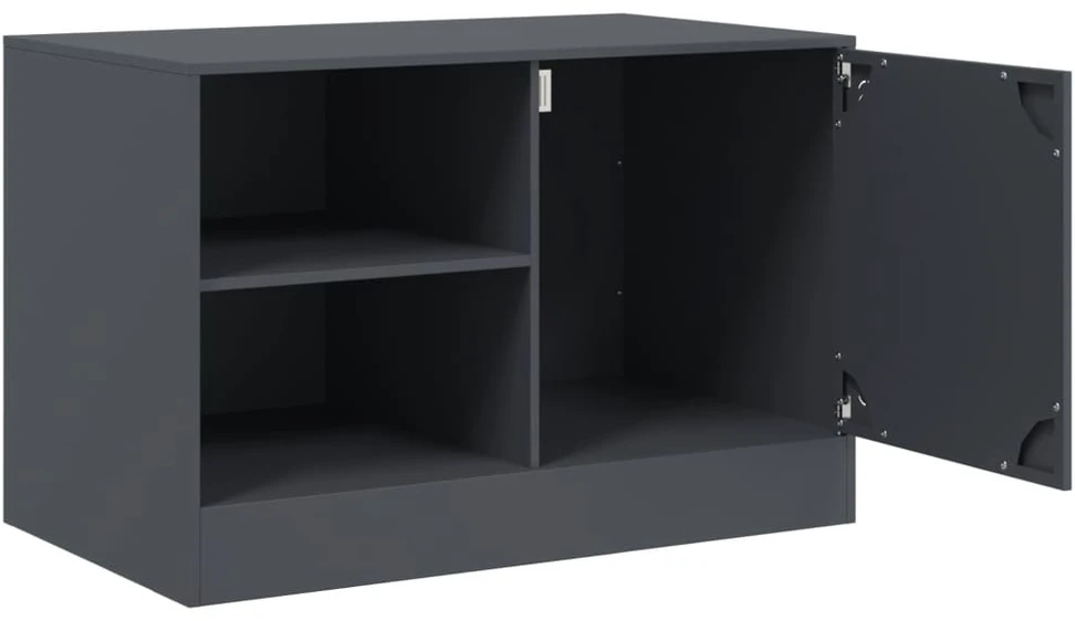 TV staliukas Televizoriaus spintelės, 2vnt., antracito, 67x39x44cm, plienas