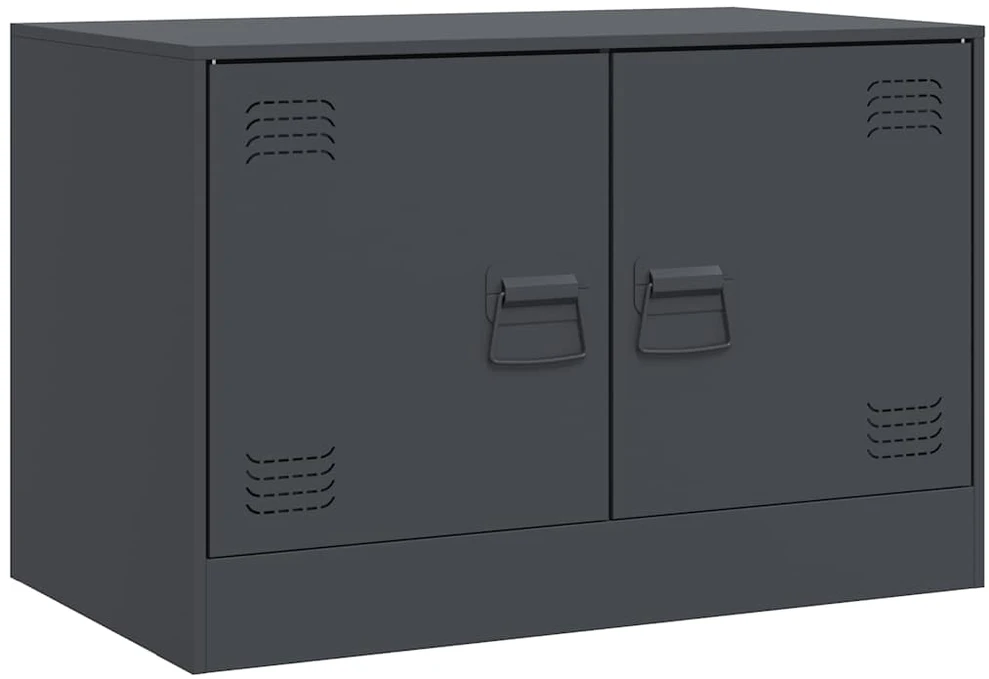 TV staliukas Televizoriaus spintelės, 2vnt., antracito, 67x39x44cm, plienas