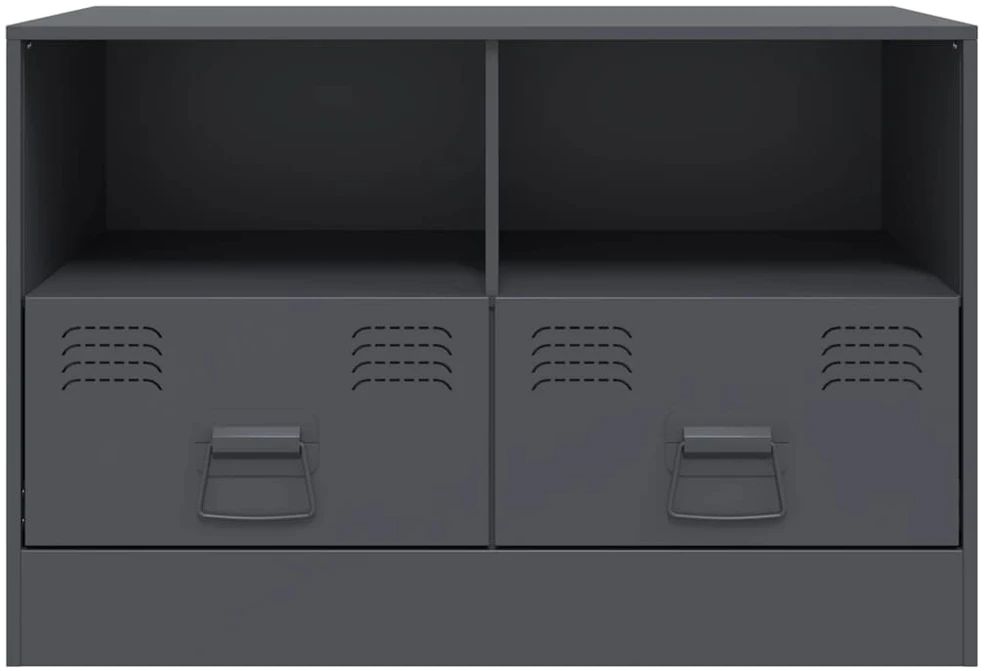 TV staliukas Televizoriaus spintelės, 2vnt., antracito, 67x39x44cm, plienas