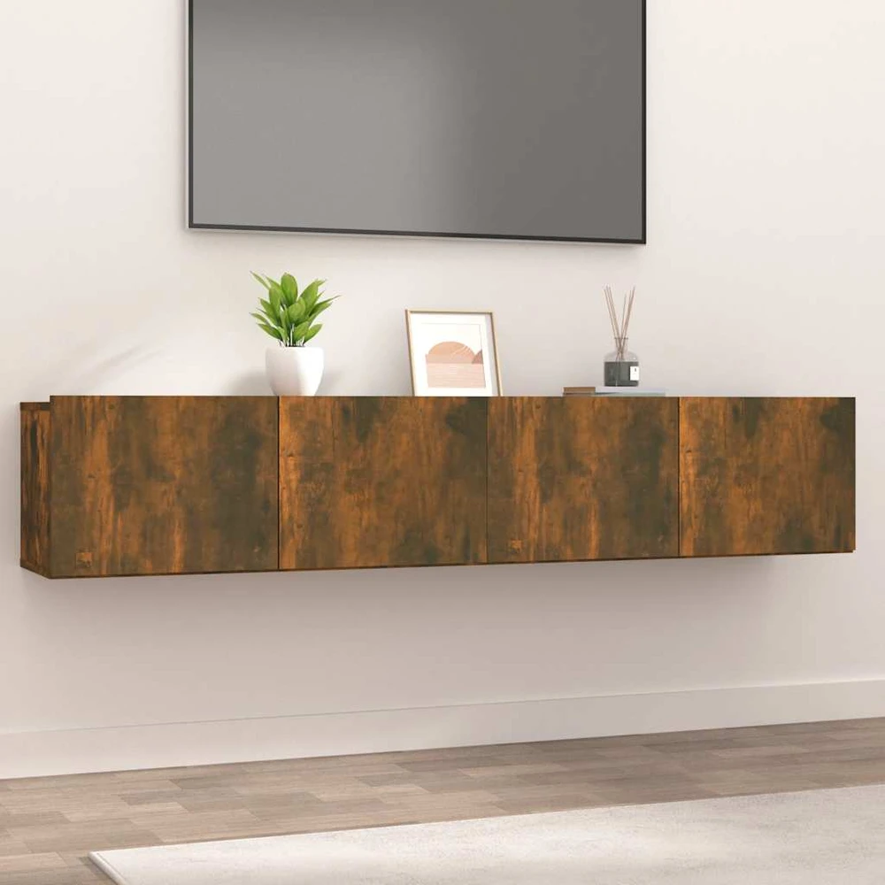 TV staliukas Televizoriaus spintelės, 2vnt., ąžuolo, 80x30x30cm, mediena