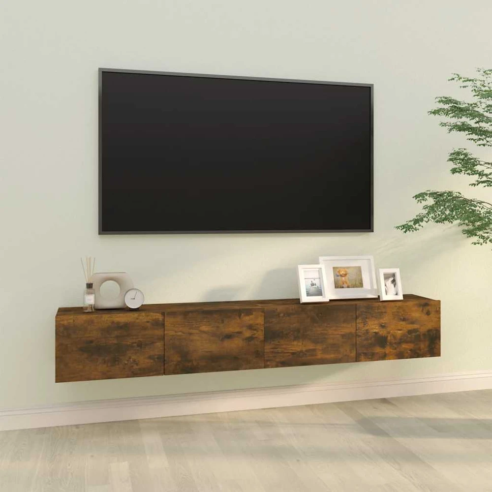 TV staliukas Televizoriaus spintelės, 2vnt., ąžuolo, 100x30x30cm, mediena
