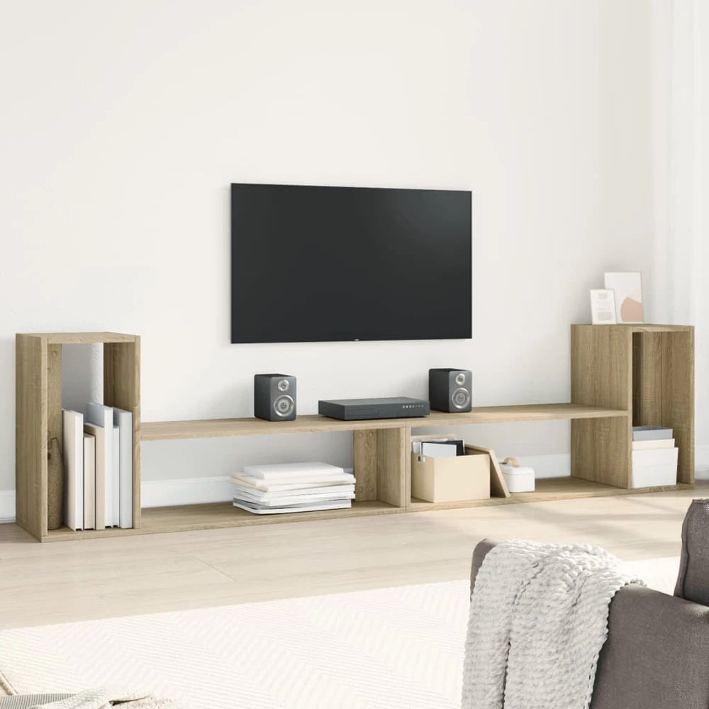 TV staliukas Televizoriaus spintelės, 2vnt., ąžuolo, 100x30x50cm, MDP