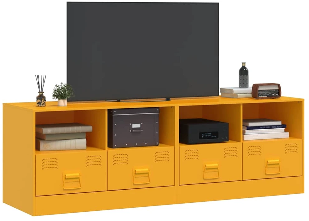TV staliukas Televizoriaus spintelės, 2vnt., garstyčių, 67x39x44cm, plienas