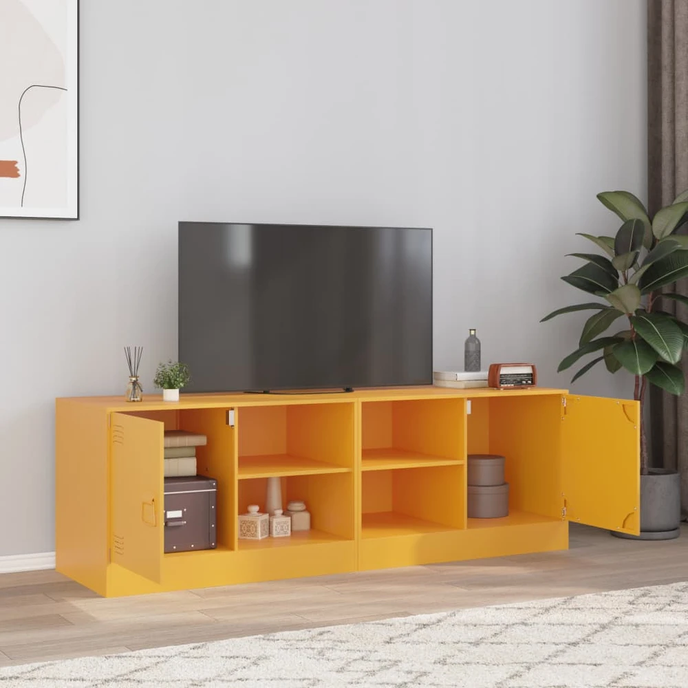 TV staliukas Televizoriaus spintelės, 2vnt., garstyčių, 67x39x44cm, plienas