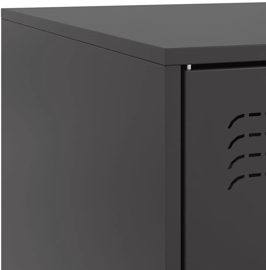 TV staliukas Televizoriaus spintelės, 2vnt., juodos, 67x39x44cm, plienas