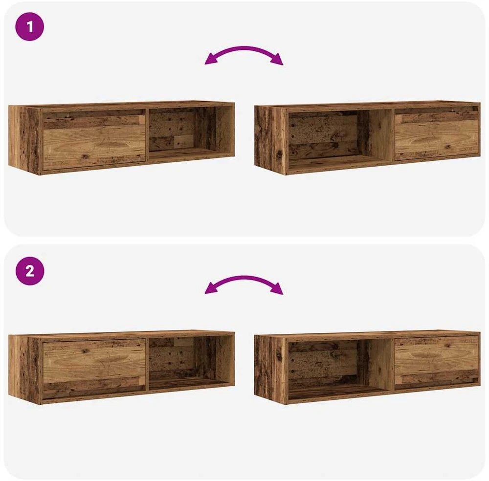 TV staliukas Televizoriaus spintelės, 2vnt., medienos 100x31x25,5cm, mediena