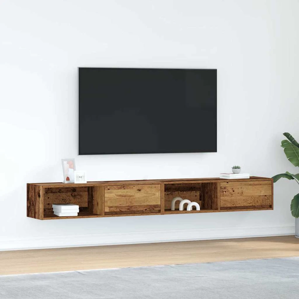 TV staliukas Televizoriaus spintelės, 2vnt., medienos 100x31x25,5cm, mediena