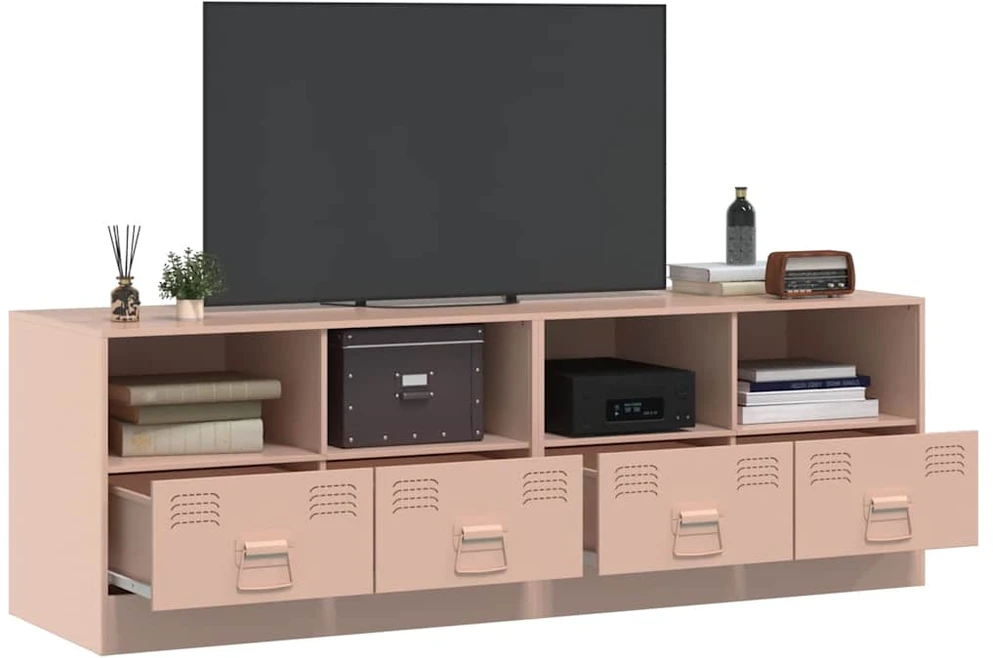 TV staliukas Televizoriaus spintelės, 2vnt., rožinės, 67x39x44cm, plienas