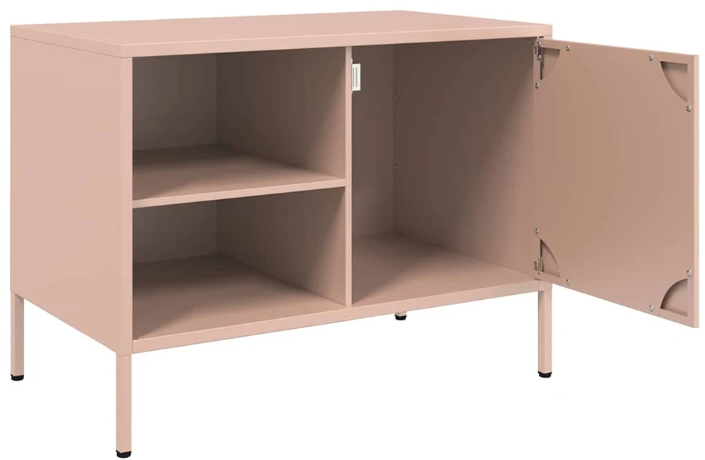 TV staliukas Televizoriaus spintelės, 2vnt., rožinės, 68x39x50,5cm, plienas