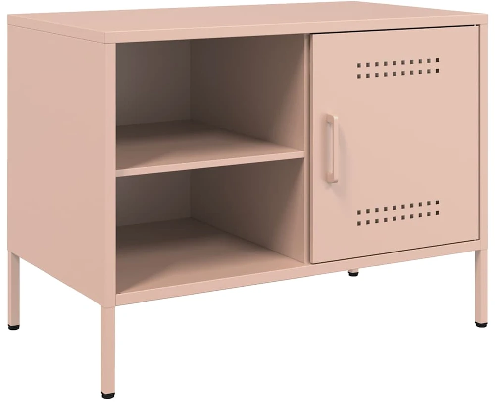 TV staliukas Televizoriaus spintelės, 2vnt., rožinės, 68x39x50,5cm, plienas
