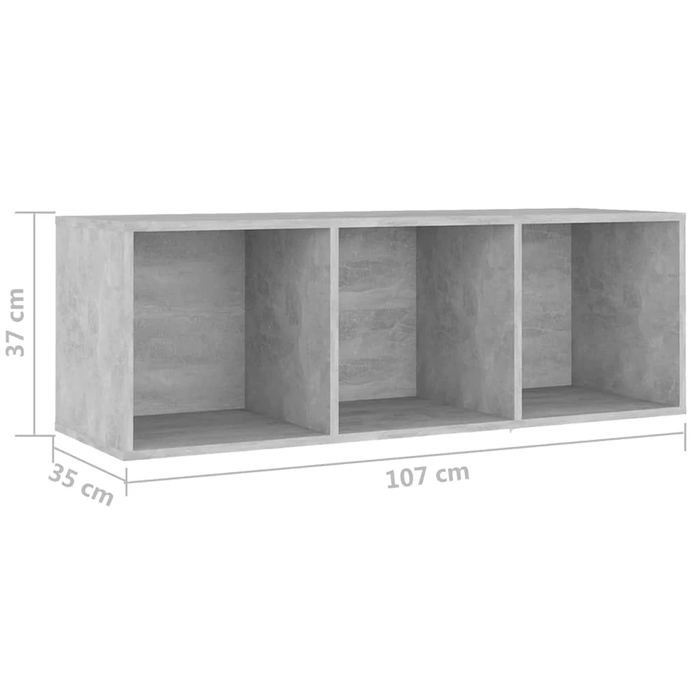TV staliukas Televizoriaus spintelės, 3vnt., pilkos, 107x35x37cm, MDP