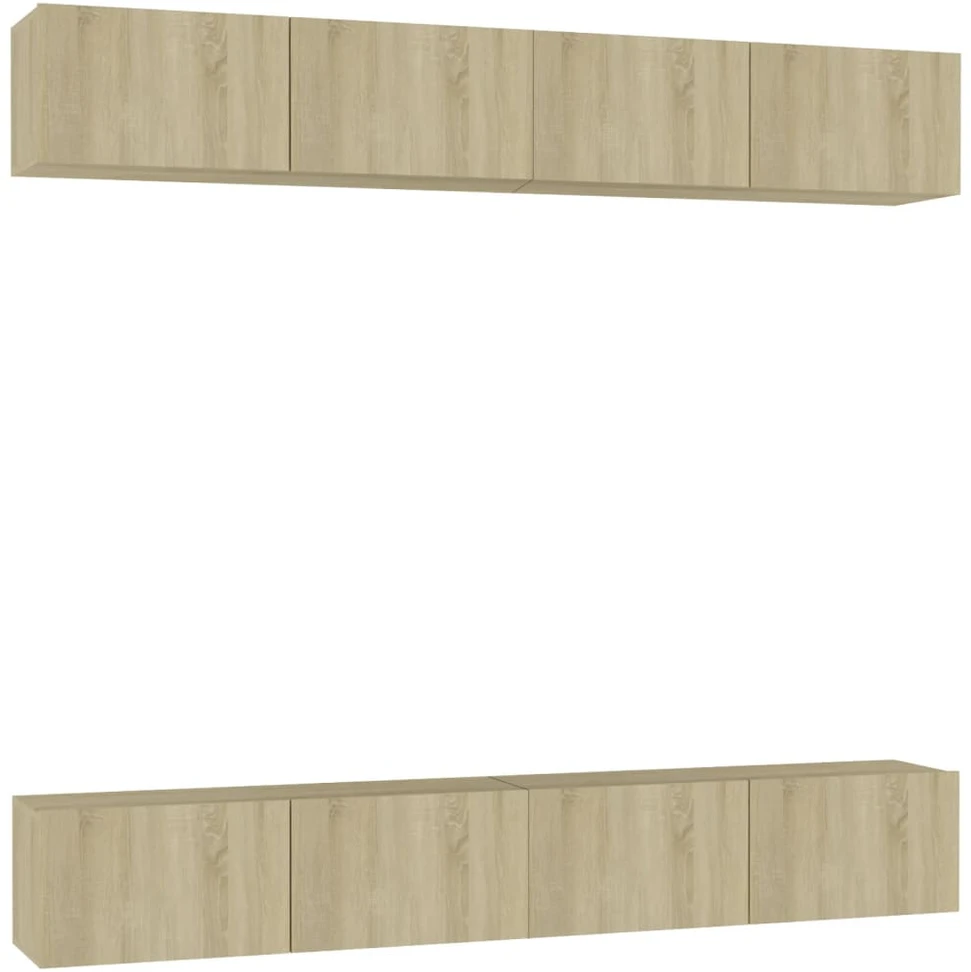 TV staliukas Televizoriaus spintelės, 4vnt., ąžuolo, 100x30x30cm, mediena