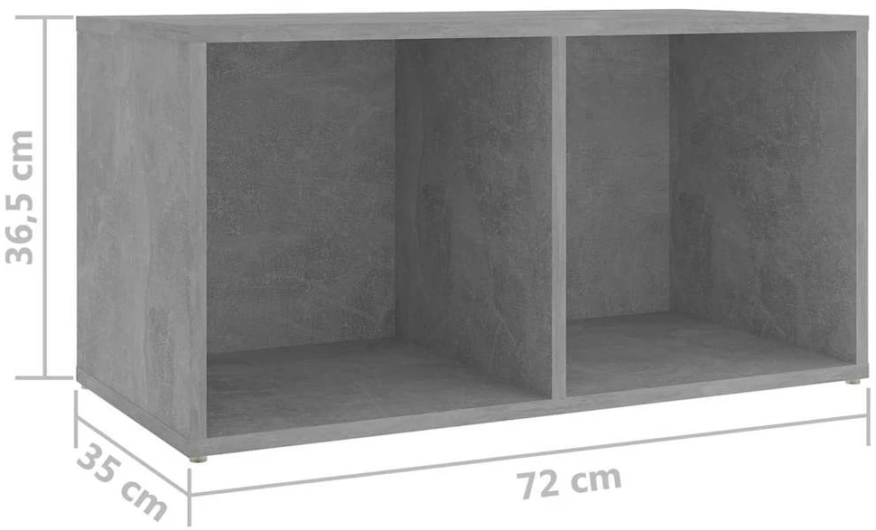 TV staliukas Televizoriaus spintelės, 4vnt., betono, 72x35x36,5cm, mediena