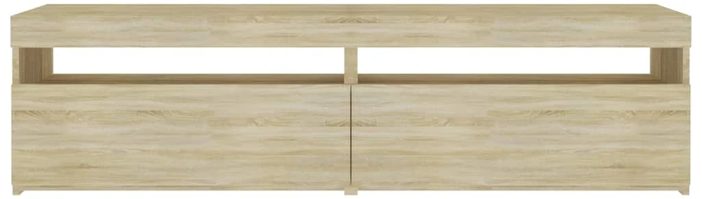 TV staliukas Televizoriaus spintelės su LED, 2vnt., ąžuolo, 75x35x40cm