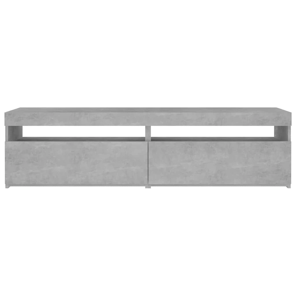 TV staliukas Televizoriaus spintelės su LED, 2vnt., betono, 75x35x40cm