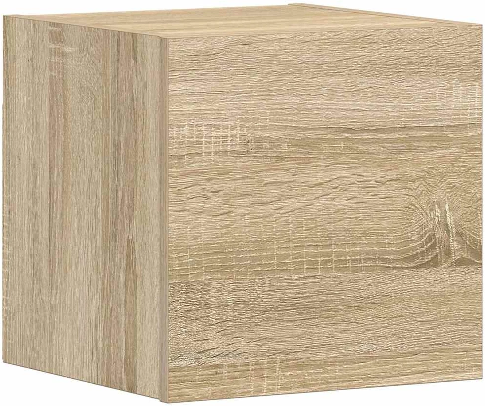TV staliukas Televizoriaus spintelių komplektas, 3 dalių, ąžuolo, mediena