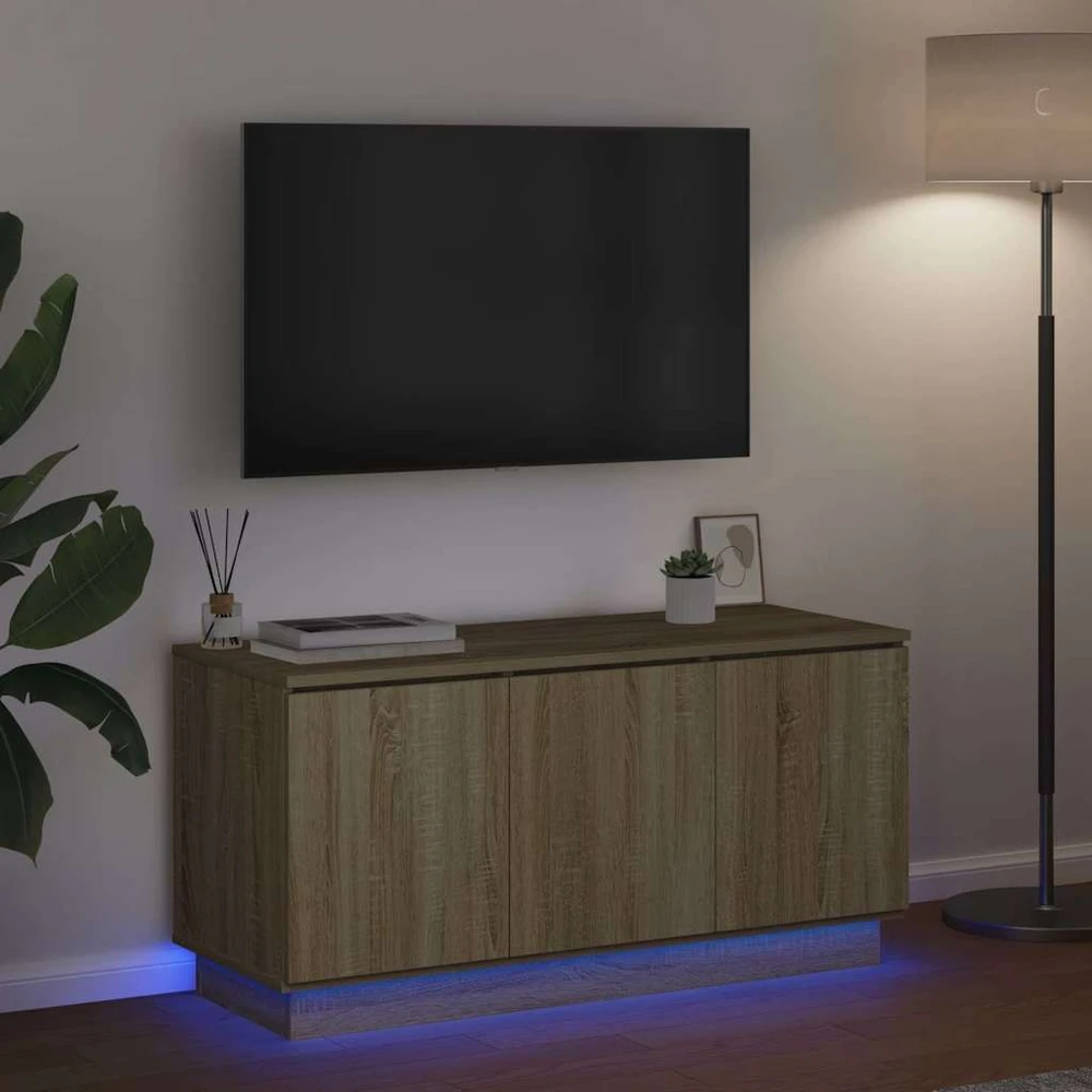 TV staliukas Televizoriaus spintelė 100 x 38 x 49 cm Sonoma ąžuolas