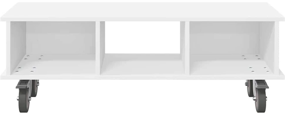 TV staliukas Televizoriaus stovas 100 x 35 x 35 cm Balta Apdirbta mediena
