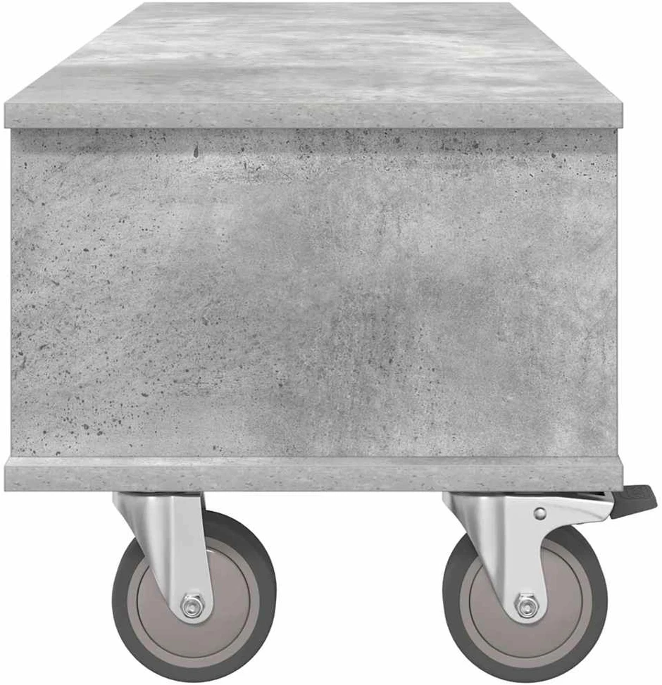TV staliukas Televizoriaus stovas 100 x 35 x 35 cm Betono pilka