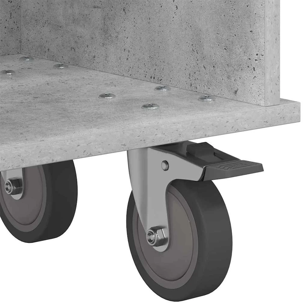TV staliukas Televizoriaus stovas 100 x 35 x 35 cm Betono pilka