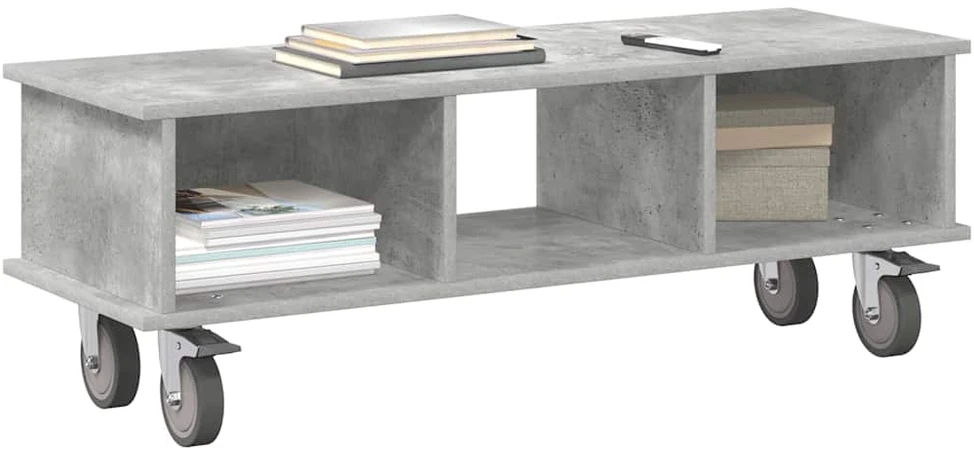 TV staliukas Televizoriaus stovas 100 x 35 x 35 cm Betono pilka
