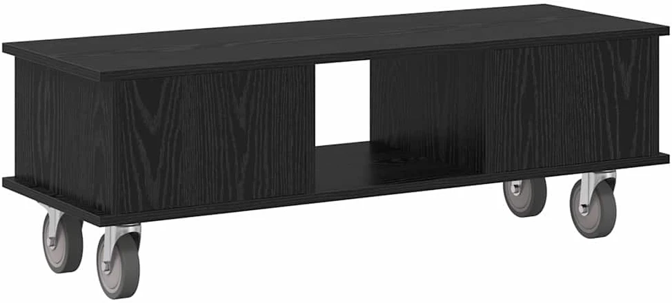 TV staliukas Televizoriaus stovas 100 x 35 x 35 cm Juodas ąžuolas