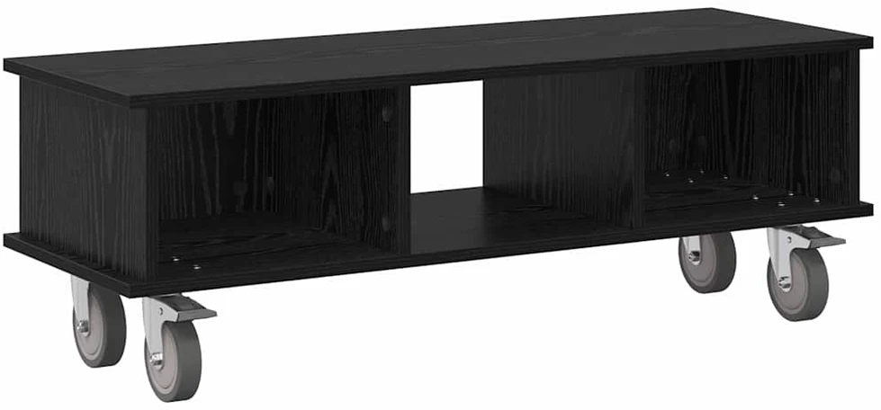TV staliukas Televizoriaus stovas 100 x 35 x 35 cm Juodas ąžuolas
