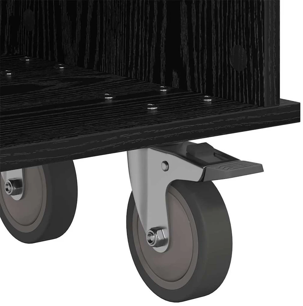 TV staliukas Televizoriaus stovas 100 x 35 x 35 cm Juodas ąžuolas