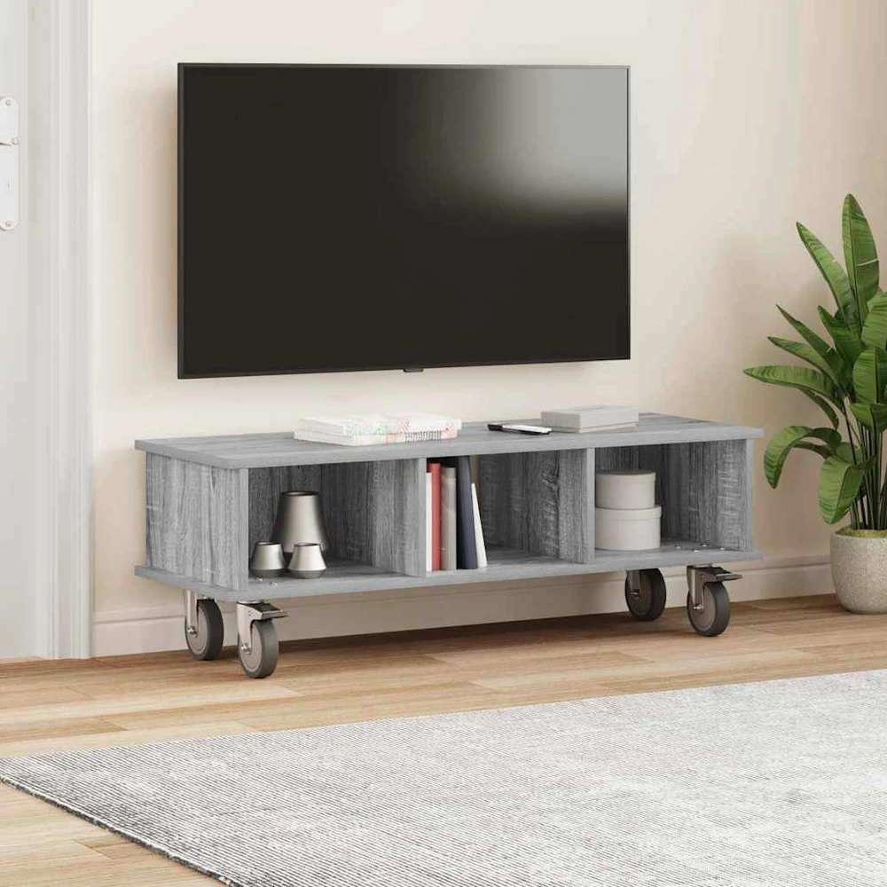 TV staliukas Televizoriaus stovas 100 x 35 x 35 cm Pilkas Sonoma