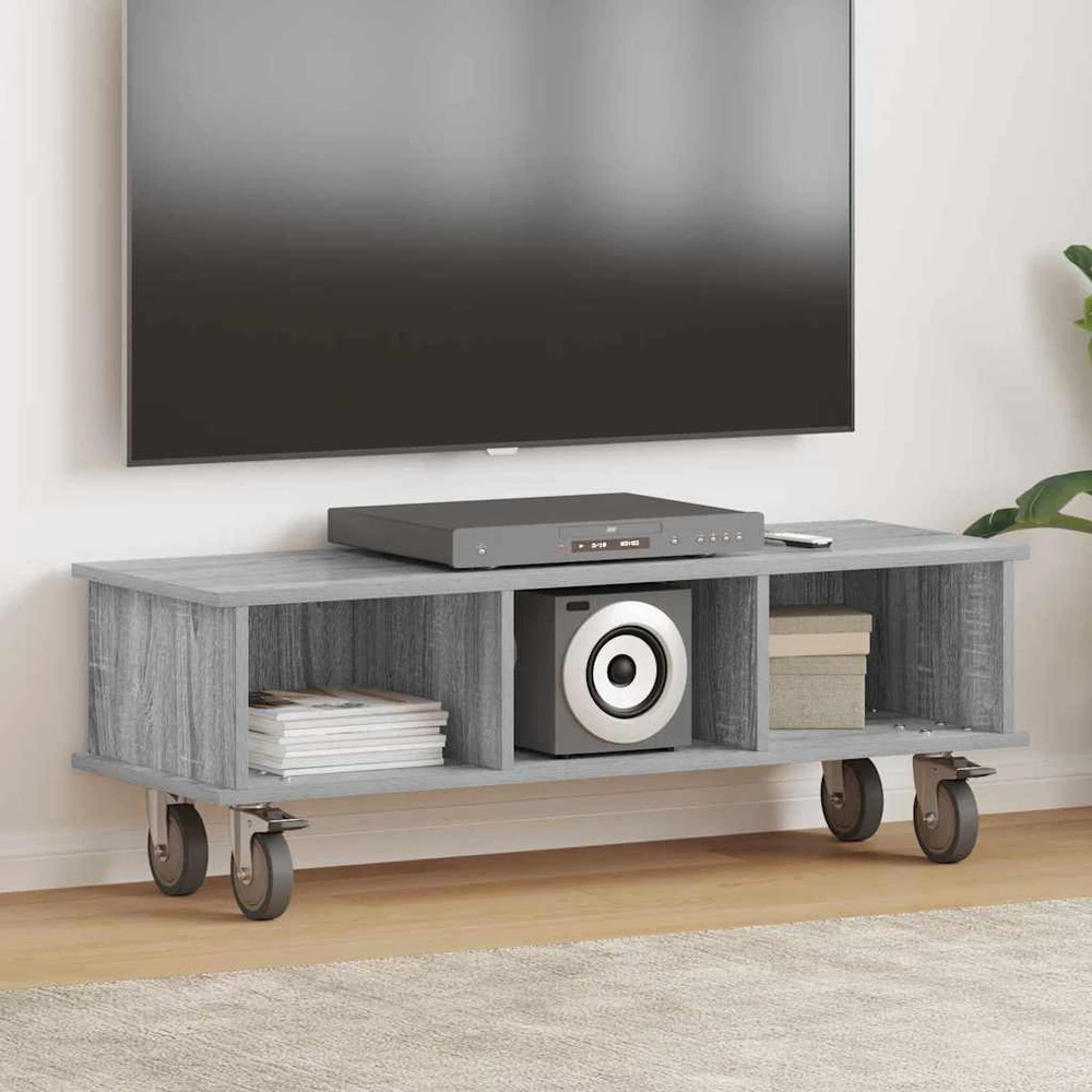 TV staliukas Televizoriaus stovas 100 x 35 x 35 cm Pilkas Sonoma