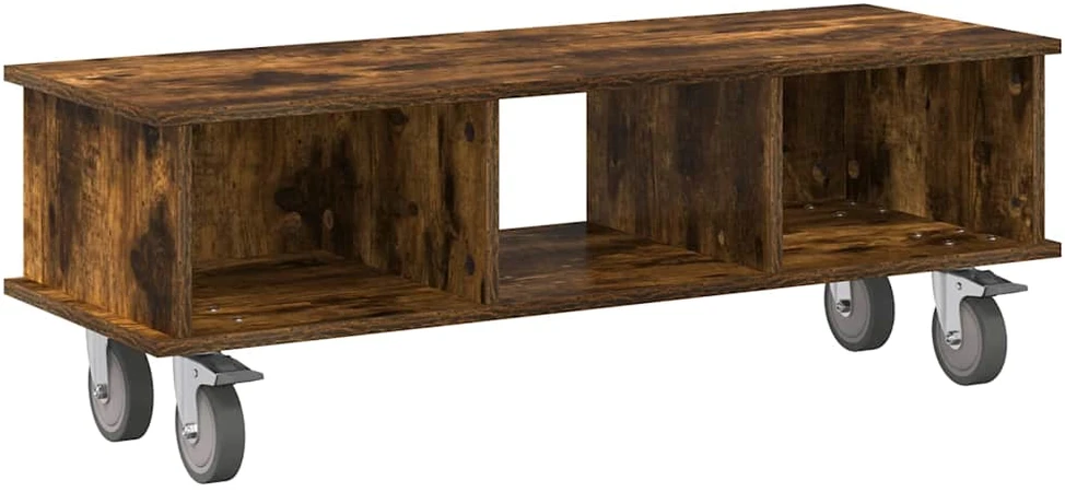 TV staliukas Televizoriaus stovas 100 x 35 x 35 cm Rūkyta ąžuolas