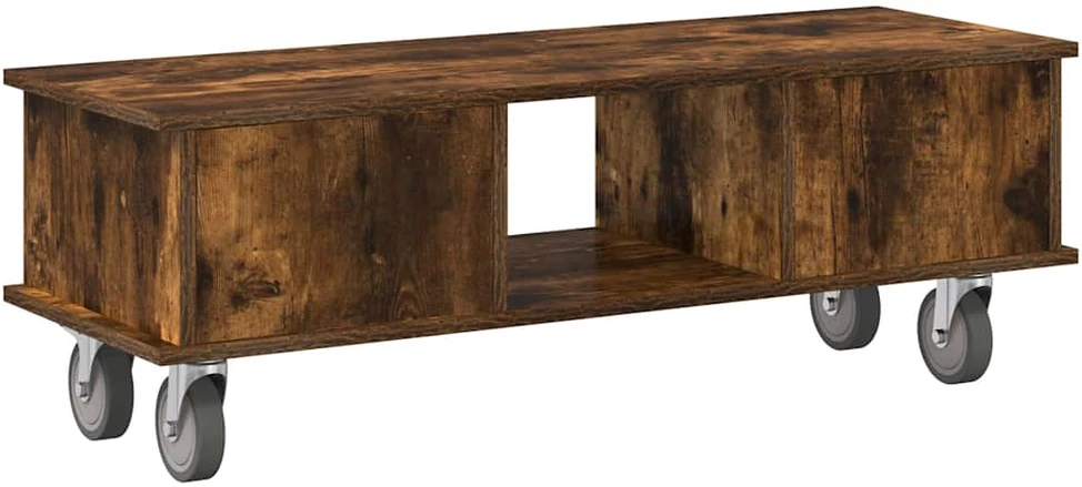 TV staliukas Televizoriaus stovas 100 x 35 x 35 cm Rūkyta ąžuolas