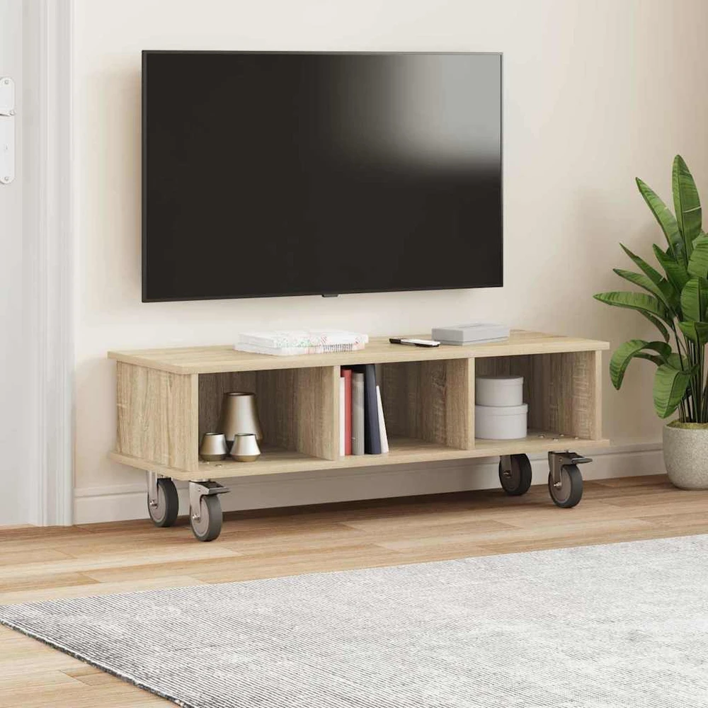 TV staliukas Televizoriaus stovas 100 x 35 x 35 cm Sonoma ąžuolas