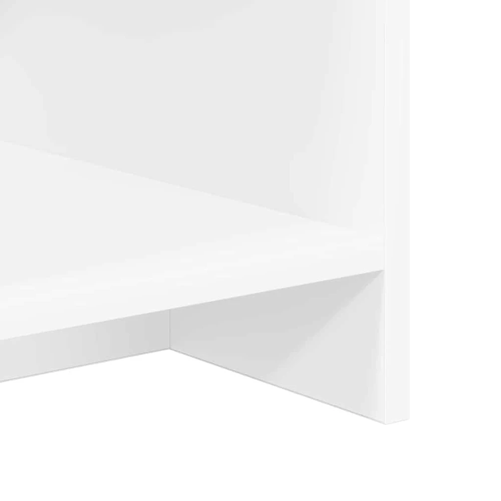 TV staliukas Televizoriaus stovas 102 x 35 x 45 cm Balta Apdirbta mediena