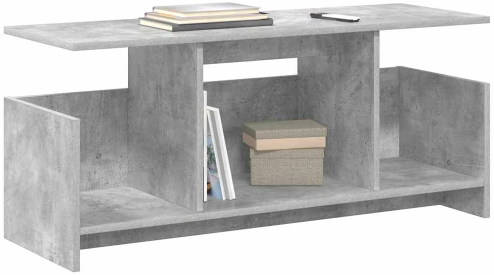 TV staliukas Televizoriaus stovas 102 x 35 x 45 cm Betono pilka