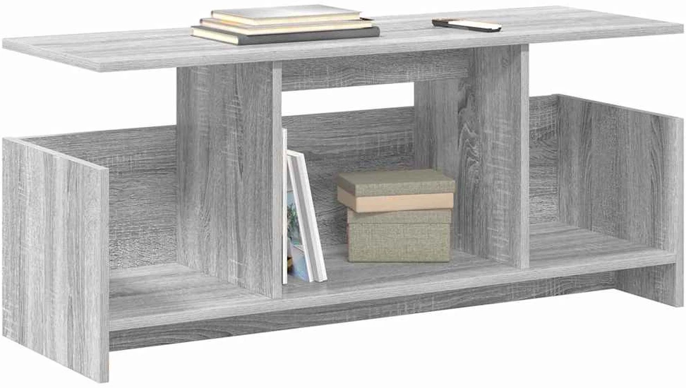 TV staliukas Televizoriaus stovas 102 x 35 x 45 cm Pilkas Sonoma