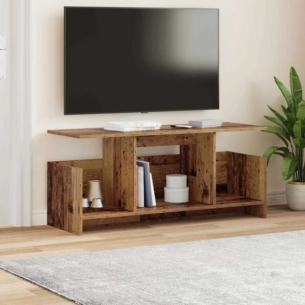 TV staliukas Televizoriaus stovas 102 x 35 x 45 cm Senas medis