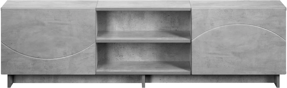 TV staliukas Televizoriaus stovas 140 x 34,5 x 40 cm Betono pilka