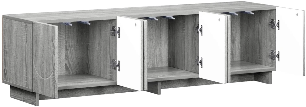 TV staliukas Televizoriaus stovas 140 x 34,5 x 40 cm Pilka Sonoma