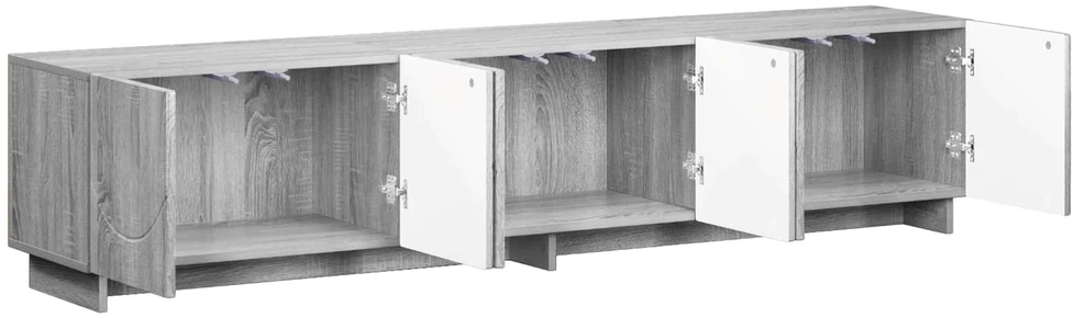 TV staliukas Televizoriaus stovas 180 x 34,5 x 40 cm Pilka Sonoma