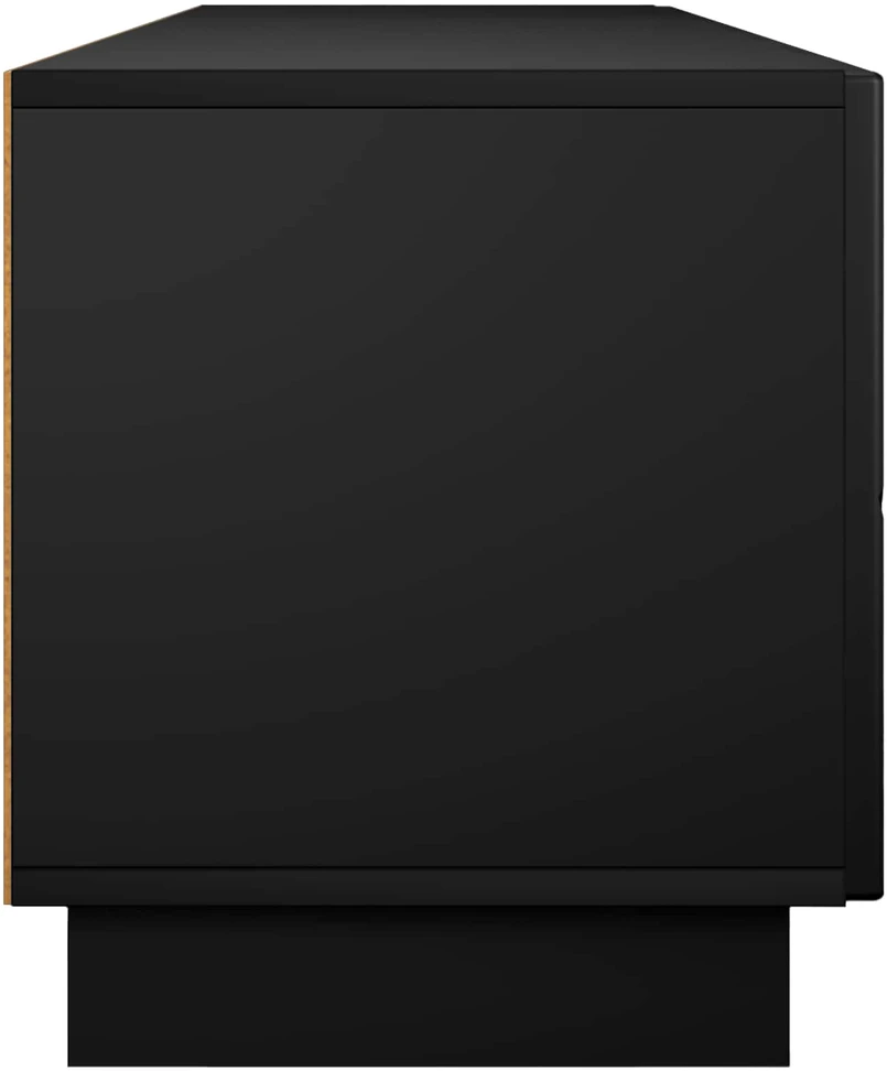 TV staliukas Televizoriaus stovas 180 x 34,5 x 40 cm Juoda Apdirbta mediena
