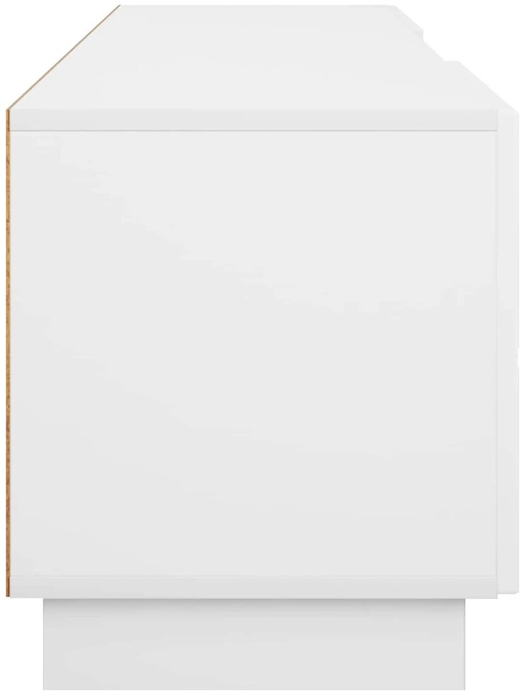 TV staliukas Televizoriaus stovas 180 x 34,5 x 40 cm Balta Apdirbta mediena