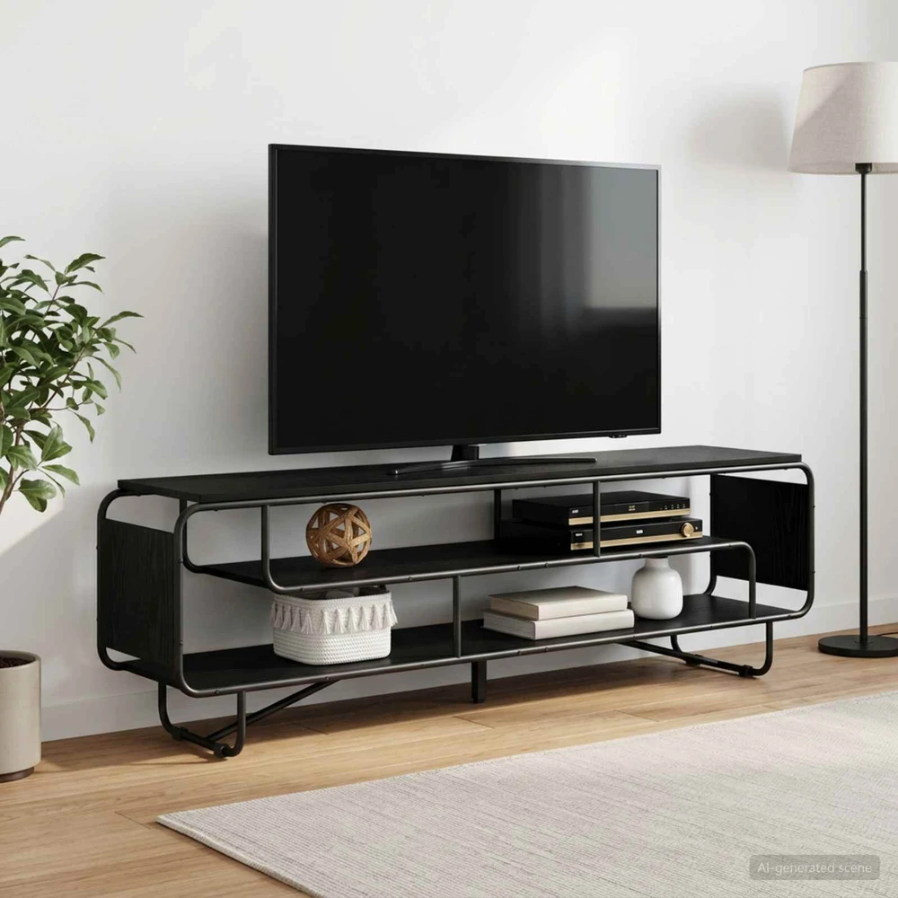 TV staliukas Televizoriaus stovas 180 x 36 x 45 cm Juodojo ąžuolo
