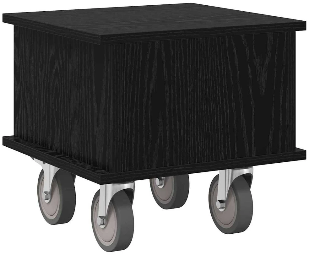 TV staliukas Televizoriaus stovas 37 x 35 x 35 cm Juodas ąžuolas