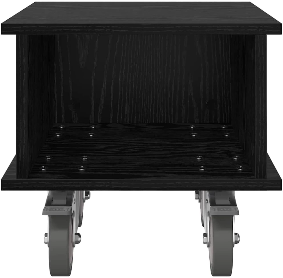TV staliukas Televizoriaus stovas 37 x 35 x 35 cm Juodas ąžuolas