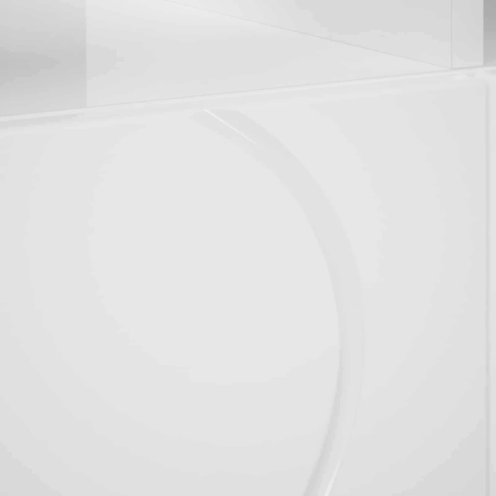 TV staliukas Televizoriaus stovas 60 x 34,5 x 40 cm Itin blizgi balta