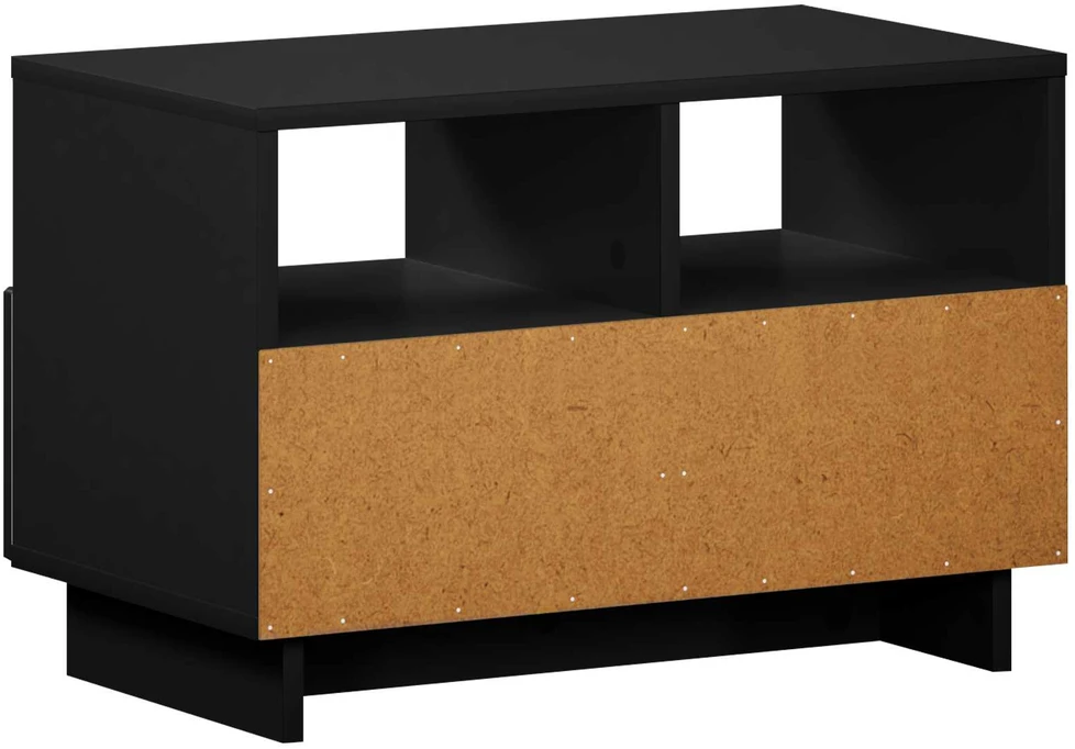 TV staliukas Televizoriaus stovas 60 x 34.5 x 40 cm Juoda Apdirbta mediena