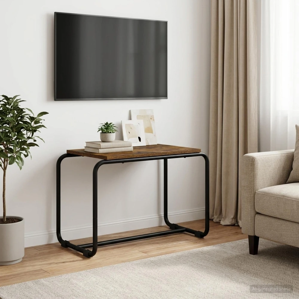 TV staliukas Televizoriaus stovas 60 x 35,5 x 42 cm Dūminio ąžuolo