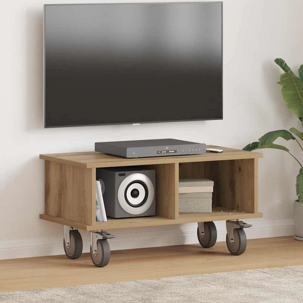 TV staliukas Televizoriaus stovas 68,5 x 35 x 35 cm Amatininkų ąžuolas