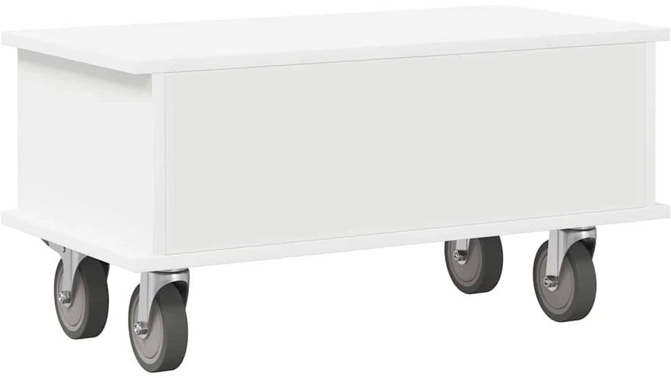 TV staliukas Televizoriaus stovas 68,5 x 35 x 35 cm Balta Apdirbta mediena
